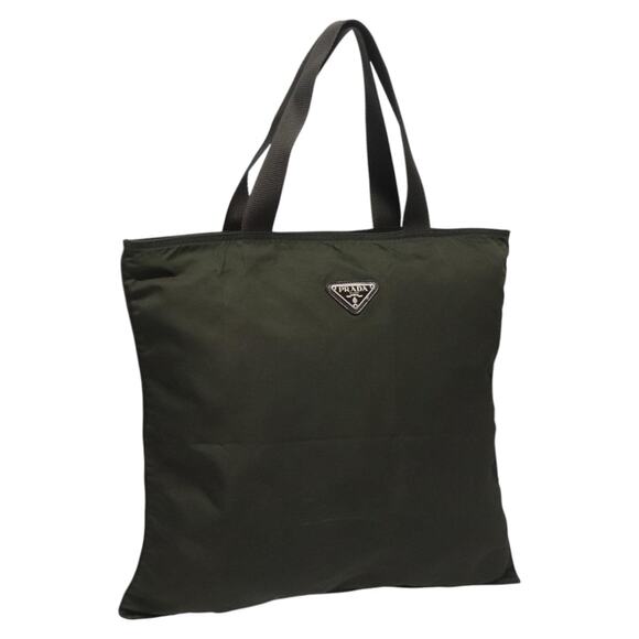 PRADA Tote Bag Nylon Khaki - Picture 1 of 9